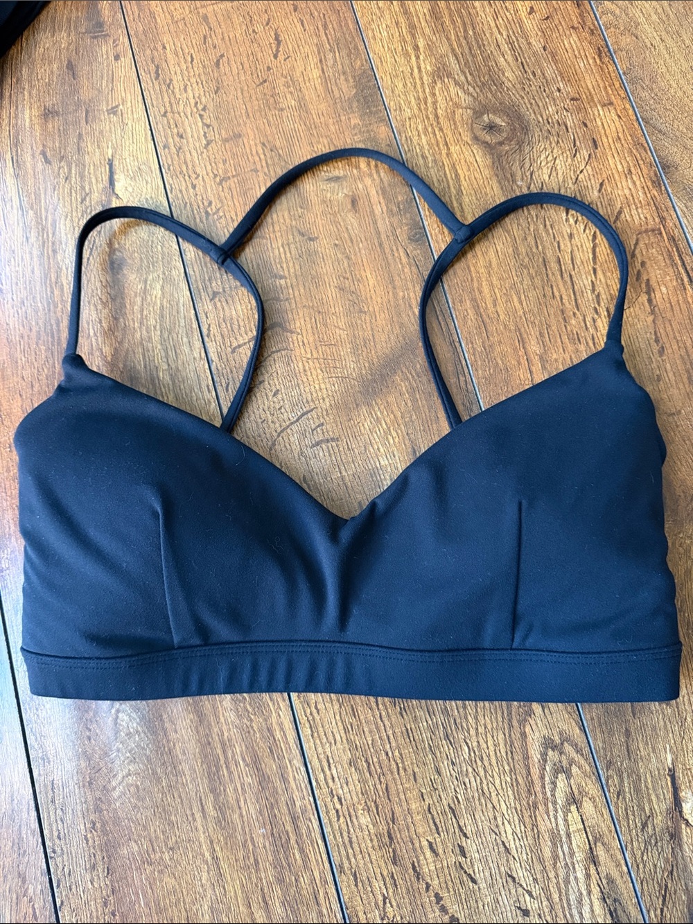 POPFLEX Black Strappy Sport Bra